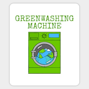 Greenwashing Machine Environment Earth Day Sarcasm Funny Sticker